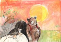 Bär und Maulwurf Sujet